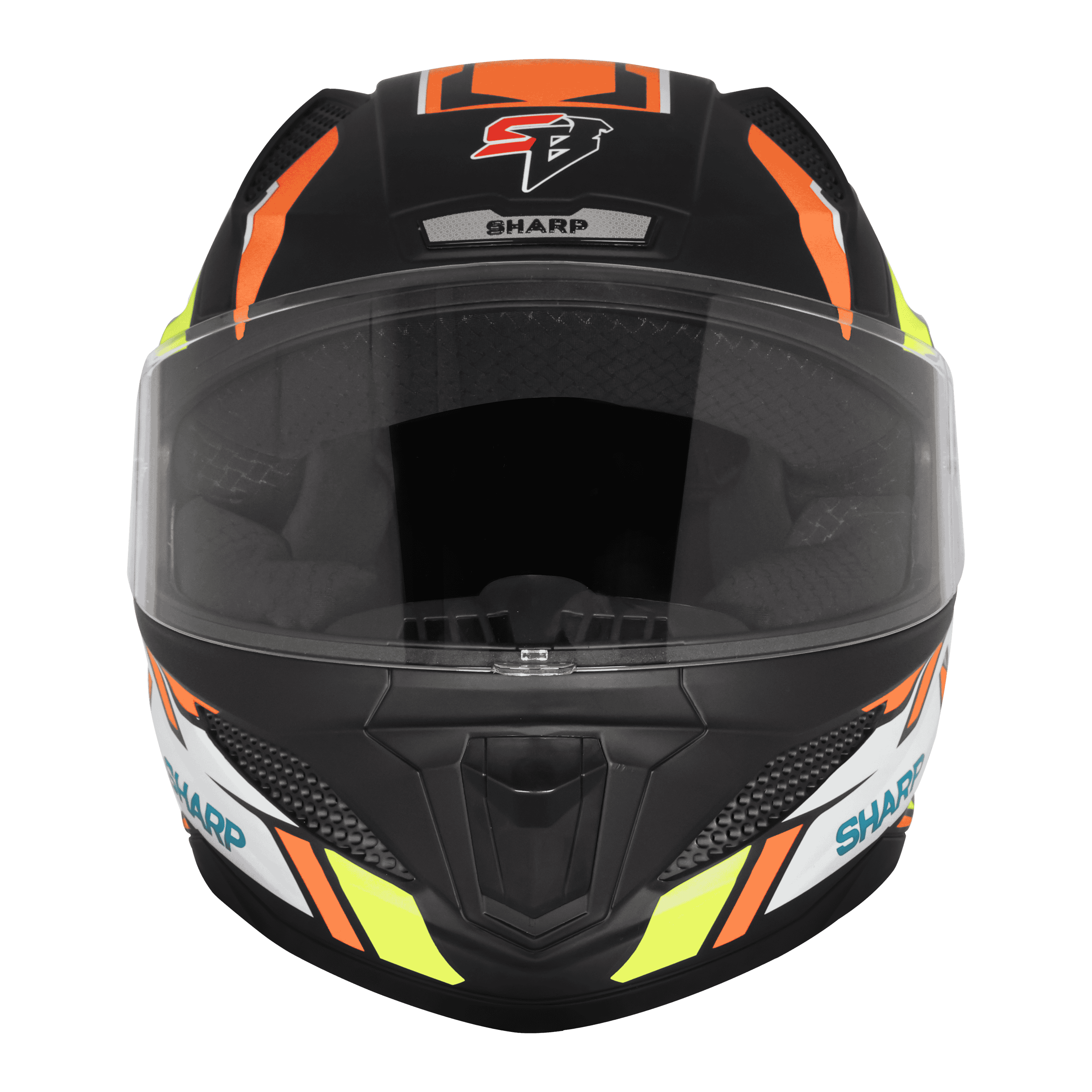 SBH-25 SV SHARP SPIKY MAT BLACK WITH ORANGE